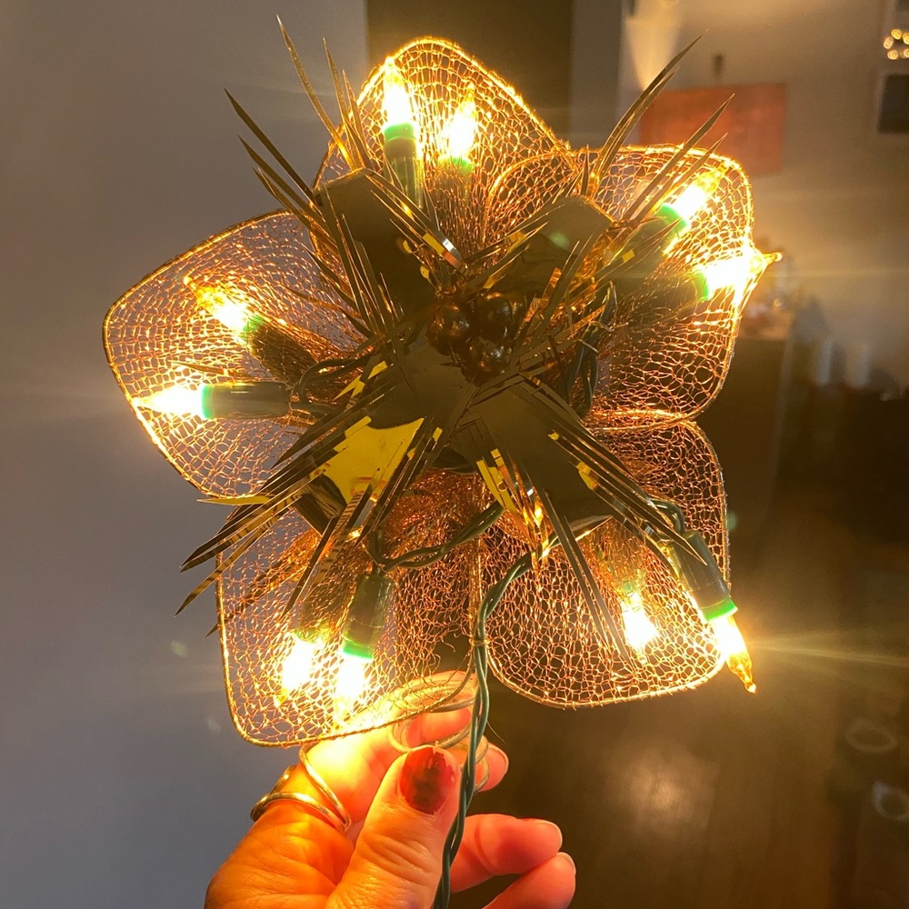 Vintage Light Up Christmas Tree Topper